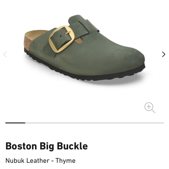 Birkenstock Thyme Clogs with Gold Buckles - Picture 9 of 14
